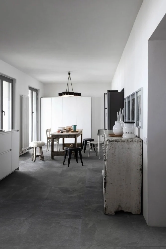 Gresie interior portelanata rectificata antracit 30x60 cm, Marazzi Mystone Ardesia Antracite