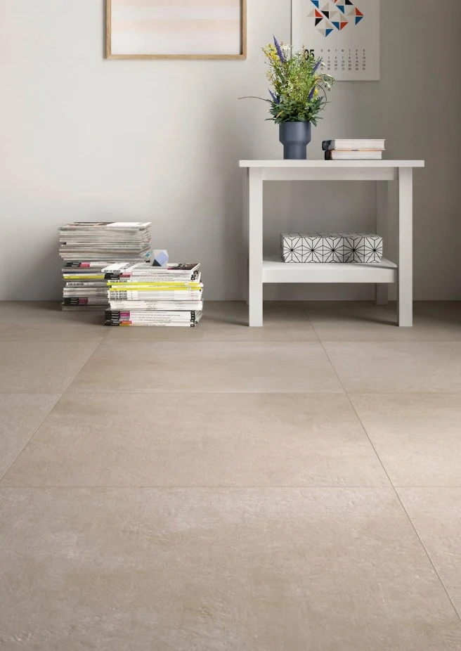 Gresie interior portelanata rectificata bej 60x60 cm, Marazzi Plaster Sand