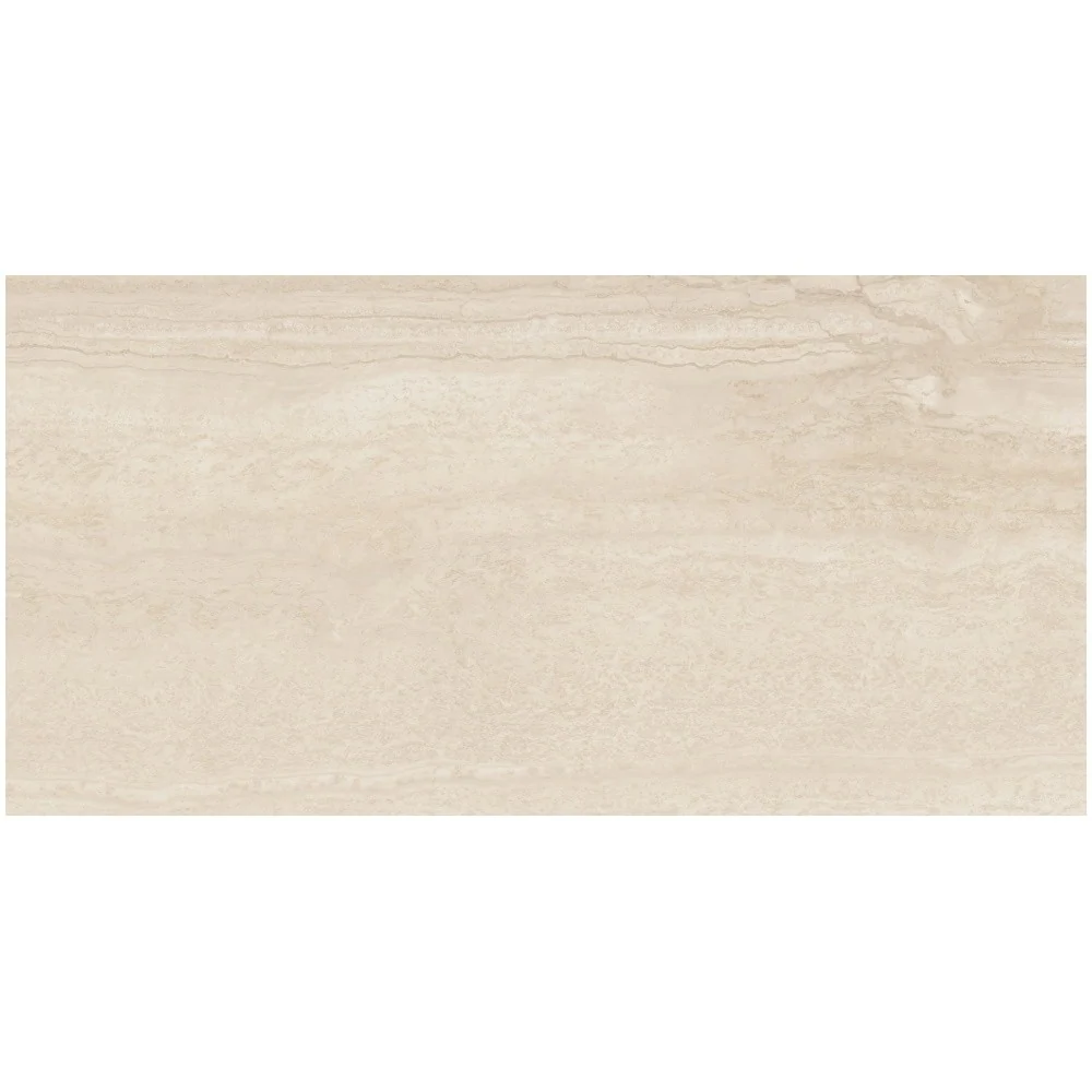 Gresie interior portelanata rectificata crem 60x120 cm, Marazzi Mystone Travertino Navona Lux