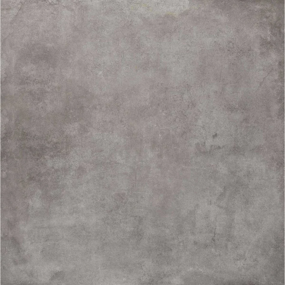 Gresie interior portelanata rectificata gri 75x75 cm, Marazzi Clays Lava