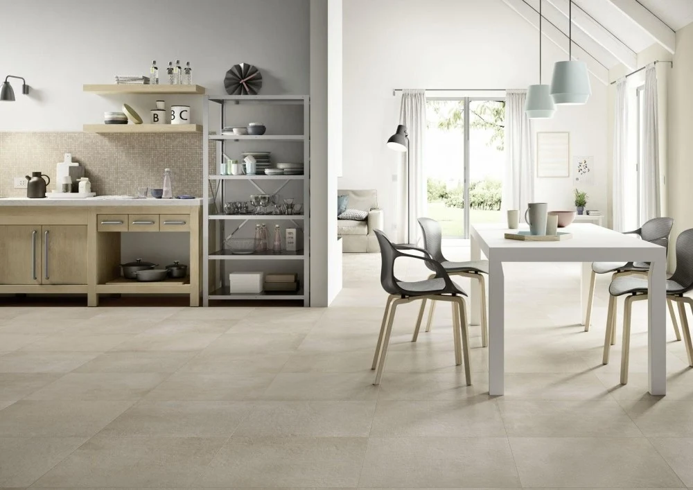 Gresie interior portelanata rectificata maro 60x60 cm, Marazzi Plaster Taupe