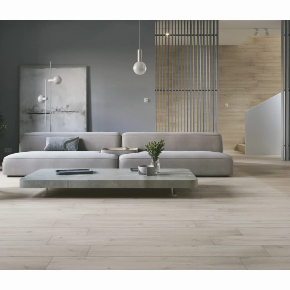 Gresie tip parchet Stargres Suomi White 30x120 cm