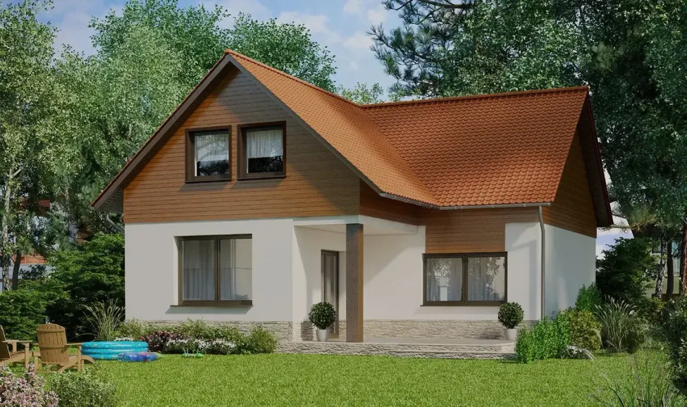 Lambriu pentru exterior siding vinil Vifront Nature Stejar Auriu SV-05 (1 cutie/9.63 mp)