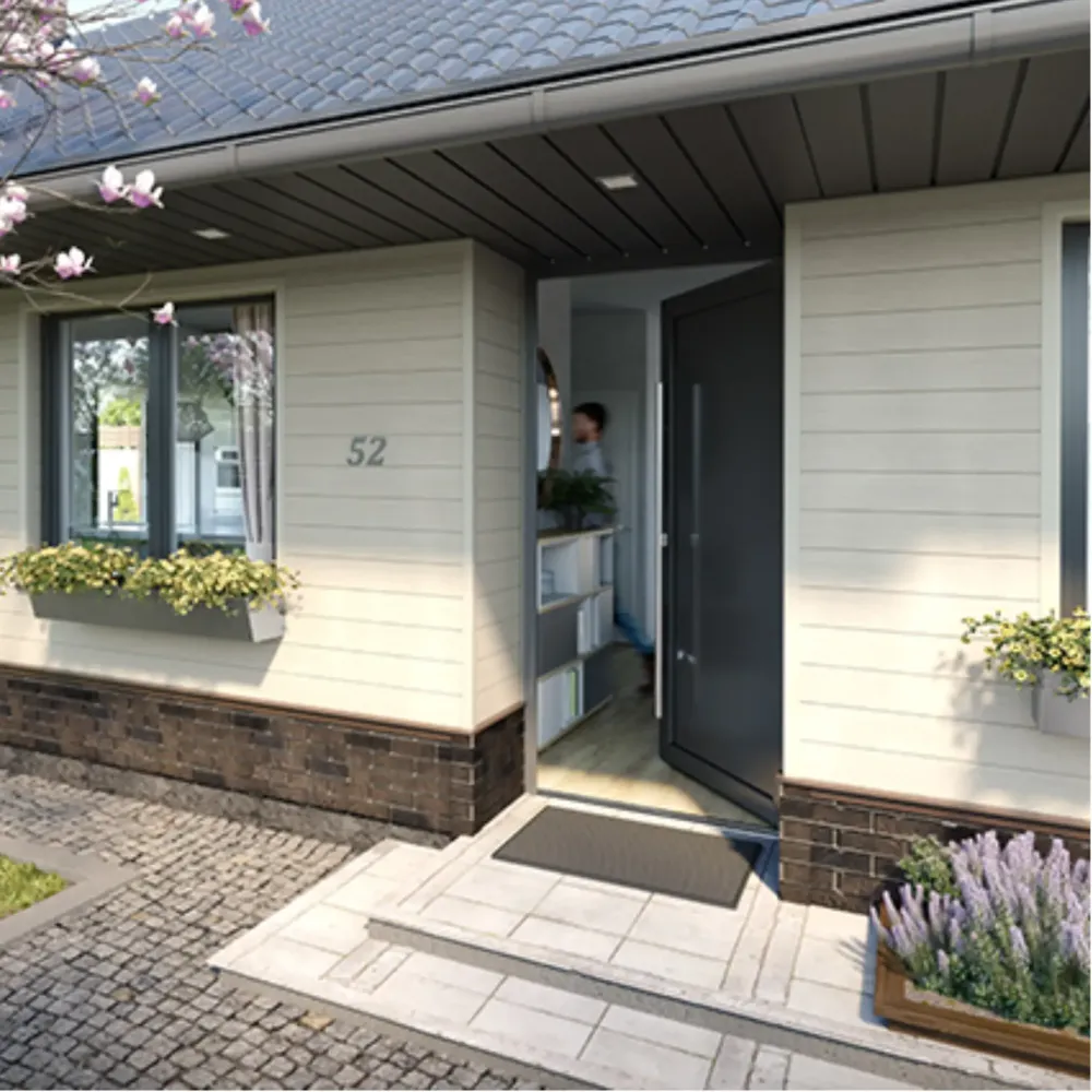 Lambriu pentru exterior siding vinil Vifront Nature Cedru Argintiu SV-05 (1 cutie/8,64 mp)