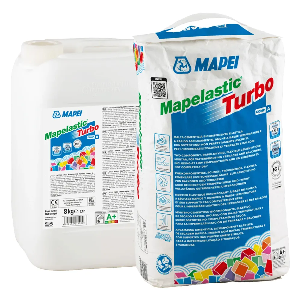 Hidroizolarea Mapei Mapelastic Turbo +B 18 kg