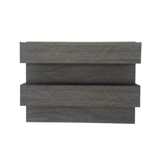Panou decorativ riflaj WPC, montaj rapid, rezistenta ridicata, Naimeed D7518, 260x21.4x6cm, gri