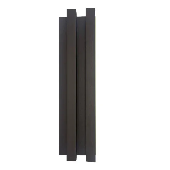 Panou decorativ riflaj WPC, montaj rapid, rezistenta ridicata, Naimeed D7519, 260x21.4x6cm, maro