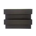 Panou decorativ riflaj WPC, montaj rapid, rezistenta ridicata, Naimeed D7519, 260x21.4x6cm, maro