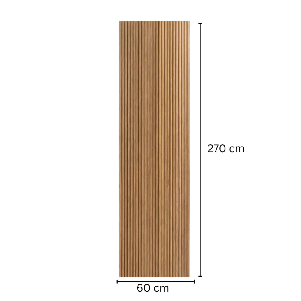 Panou riflaj MDF flexibil, Naimeed D7832, finisaj decorativ melaminat, 270x60x1.2cm