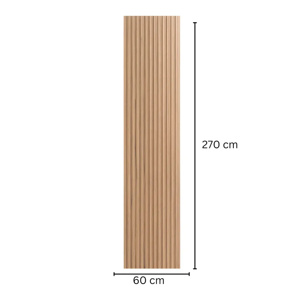 Panou riflaj MDF flexibil, Naimeed D7848, finisaj premium tip furnir tehnologic, 270x60x1.2cm