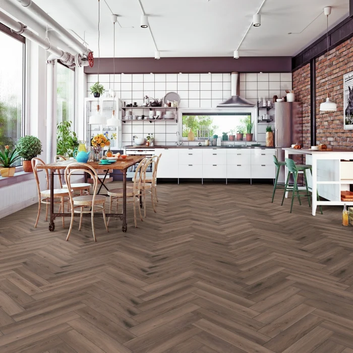 Parchet laminat Kronotex HERRINGBONE D3860 Ferrara Oak 665x133x8 mm