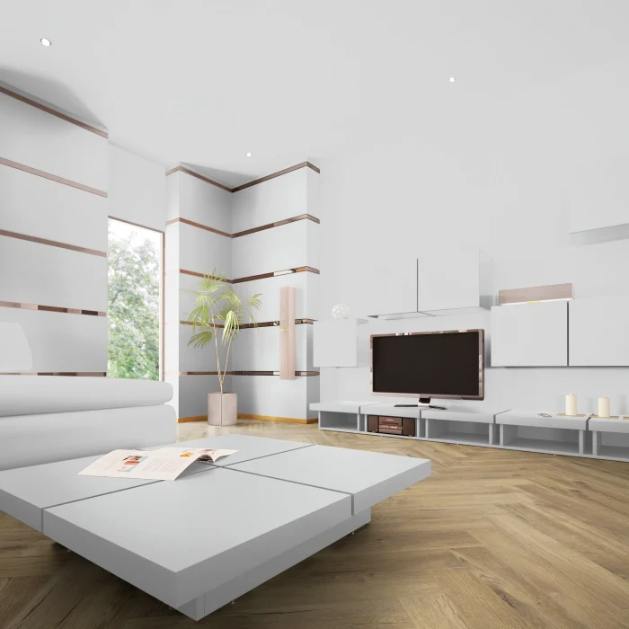 Parchet laminat Kronotex HERRINGBONE D4764 Treviso Oak 665x133x8 mm