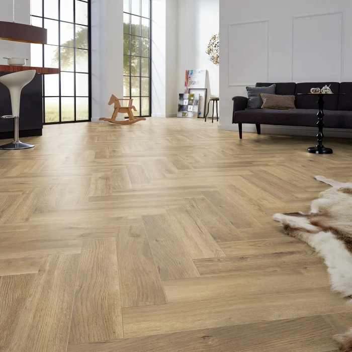 Parchet laminat Kronotex HERRINGBONE D4764 Treviso Oak 665x133x8 mm