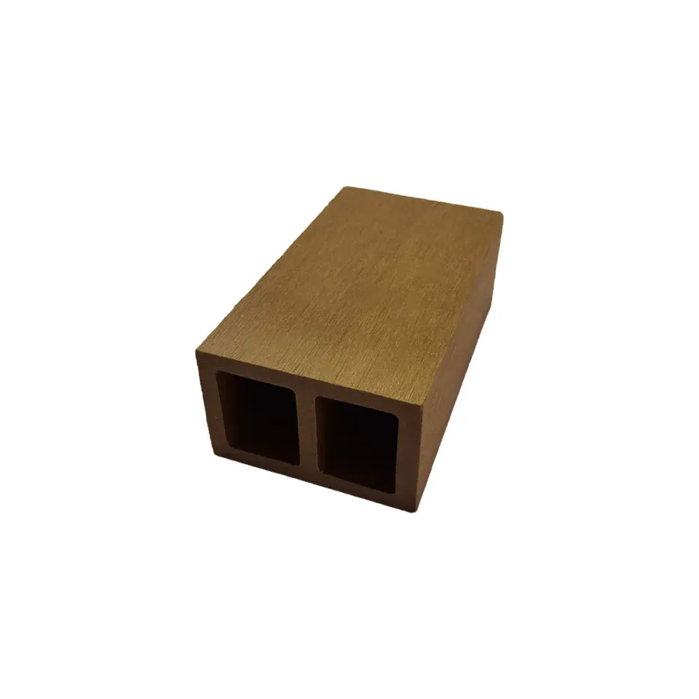Profil dreptunghiular ranforsat din WPC co-extrudat, Naimeed D7506, 280×5.8×3.9 cm, Teac