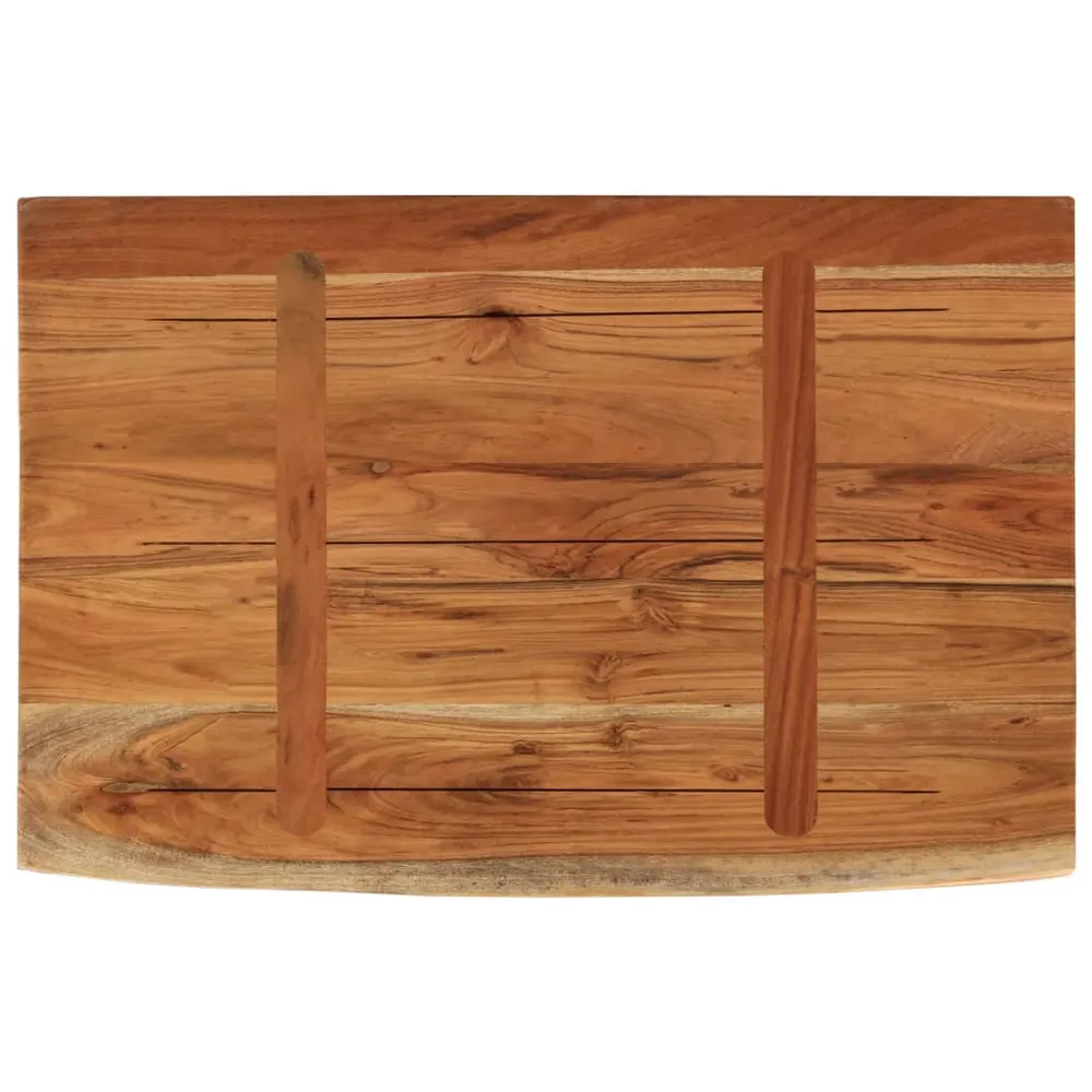 Raft perete 70x40x3,8 cm dreptunghiular lemn acacia margine vie