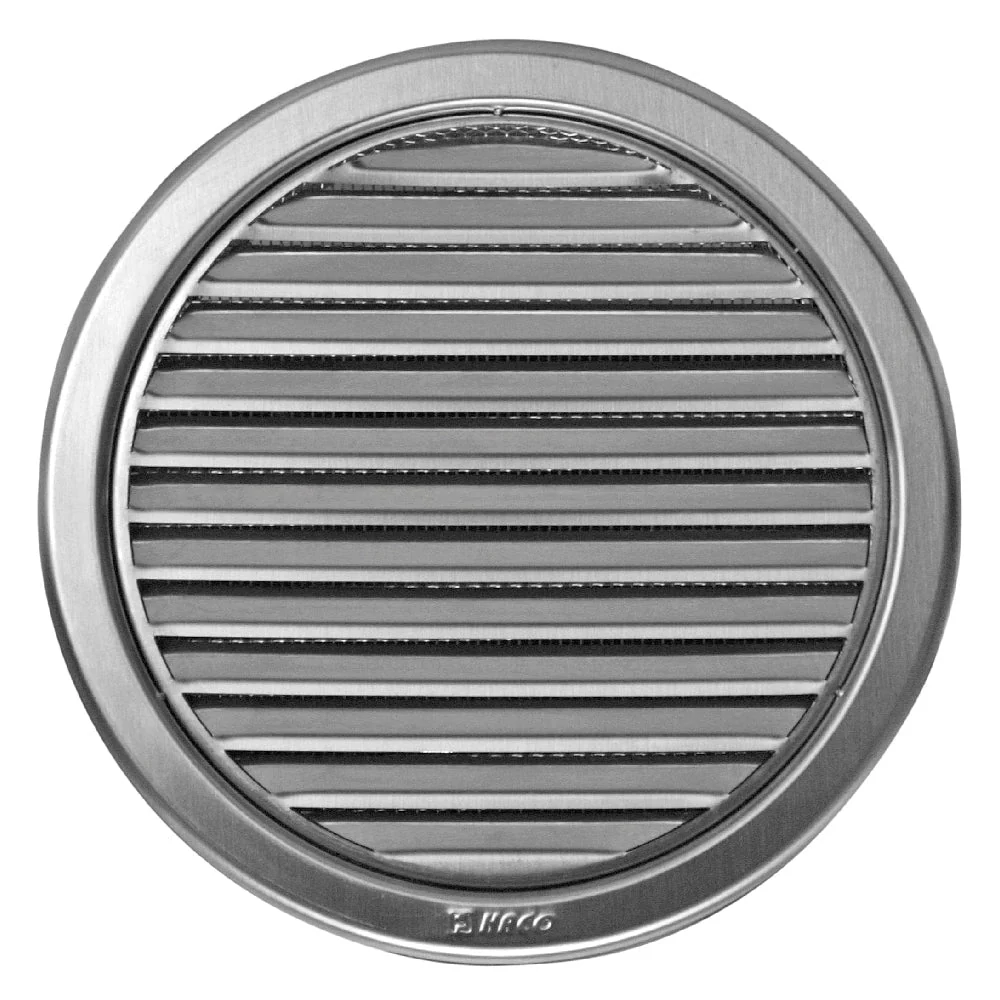 Rama de aerisire rotunda din otel inox cu plasa NVM HACO-NVM 0100