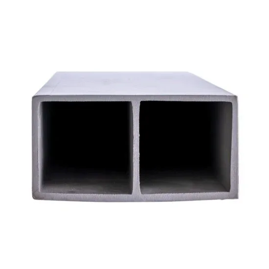 Set 5 profile Rectangular Decorativ Ranforsat WPC, Naimeed D6210, 260x10x5cm, Alb marmura