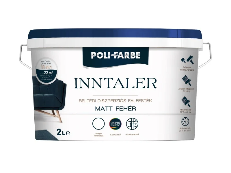 Vopsea lavabila Polifarbe Inntaler pentru interior 2 L mat