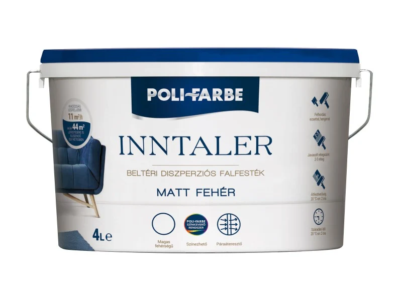 Vopsea lavabila Polifarbe Inntaler pentru interior 4 L mat