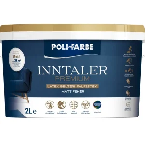 Vopsea lavabila Polifarbe Inntaler Premium latex pentru interior 2 L