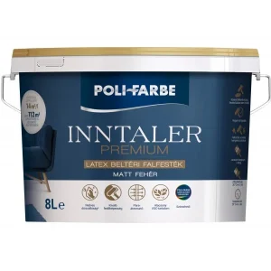Vopsea lavabila Polifarbe Inntaler Premium latex pentru interior 8 L