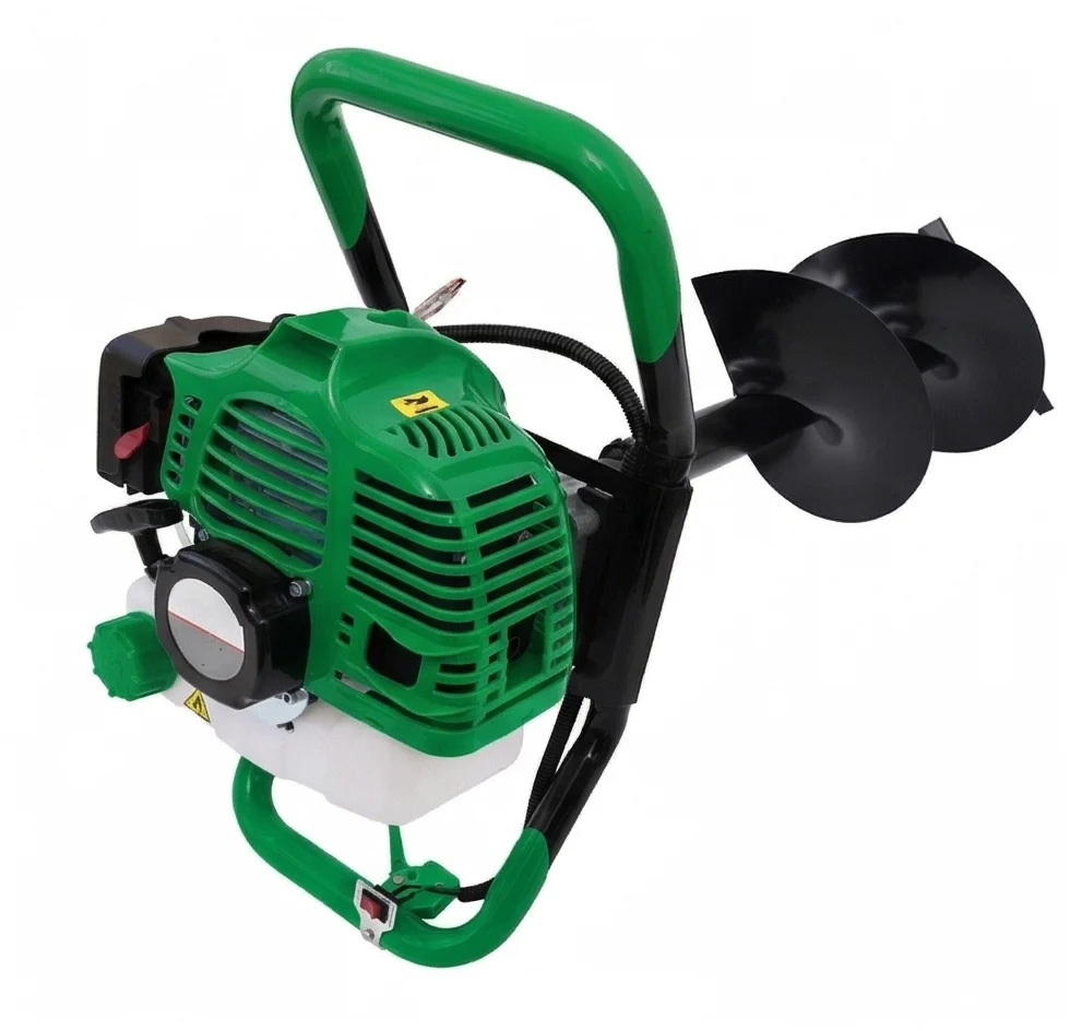 Motoburghiu pamant CT, 8.1CP + Burghiu 150mm/800mm + Manusi de Lucru