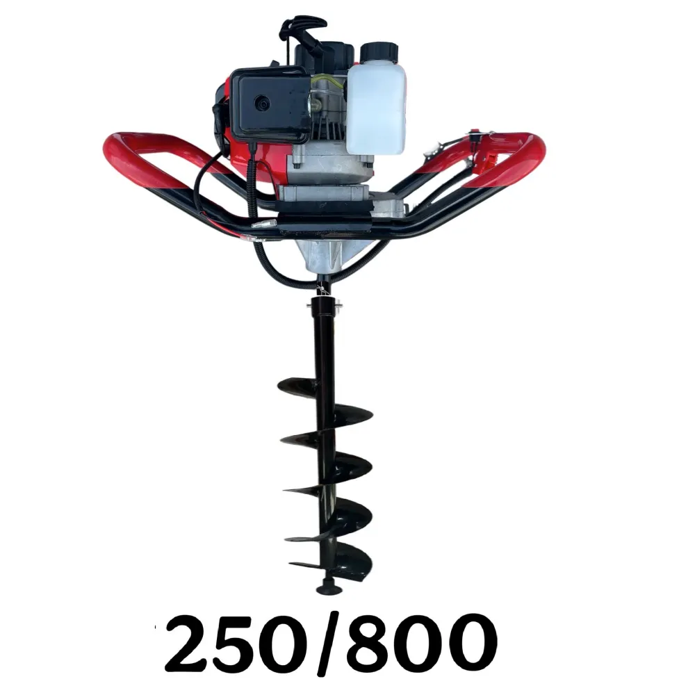 SET Motoforeza Pamant DEZMAN GREEN-8CP tip Motoburghiu cu motor benzina 2 Timpi, + MANER ROTIRE MANUALA, + Burghiu Pamant...