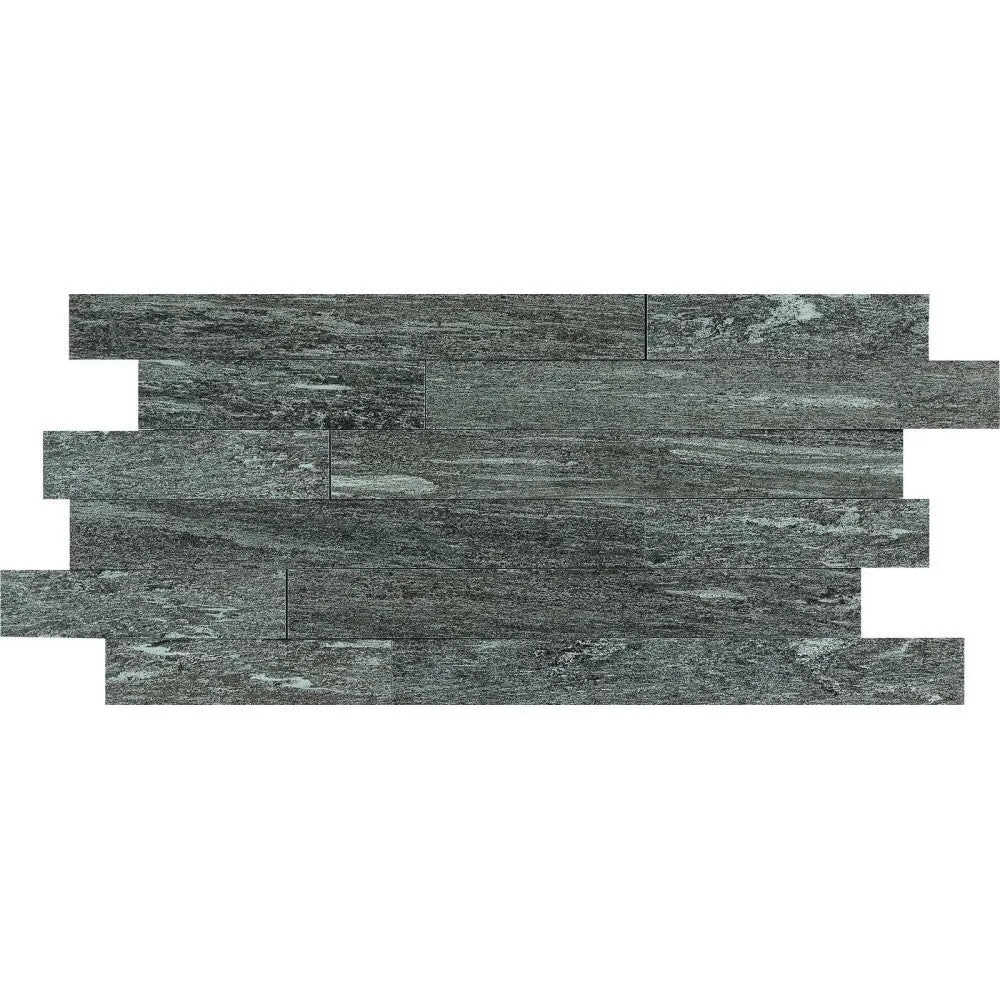 Mozaic 30x60 cm, Marazzi Pietra di Vals Antracite 3D
