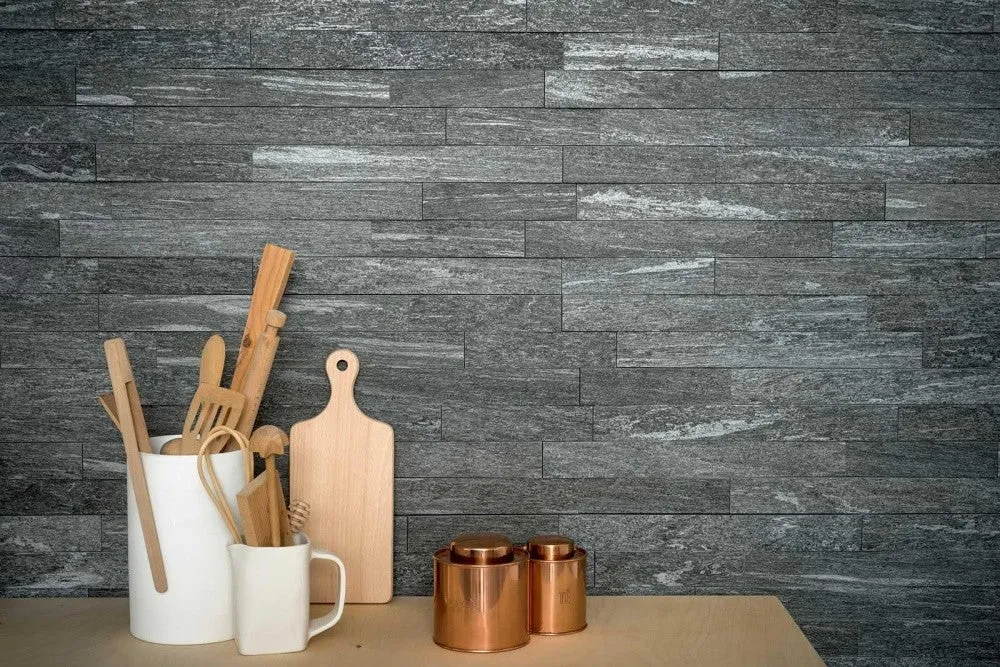 Mozaic 30x60 cm, Marazzi Pietra di Vals Antracite 3D