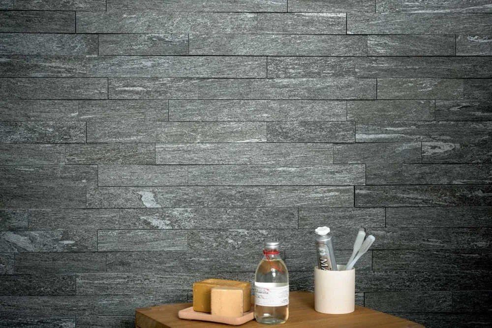 Mozaic 30x60 cm, Marazzi Pietra di Vals Strutturato Antracite