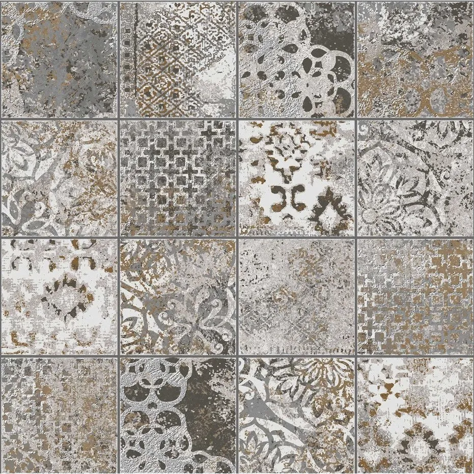 Mozaic 37.5x37.5 cm, Marazzi Memento Old White/Canvas/Taupe Vintage