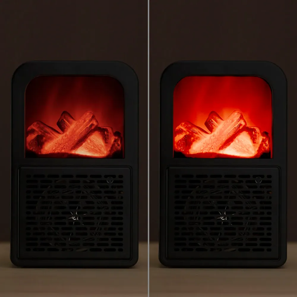 Radiator de masă cu efect de flacără 3D Flehatt InnovaGoods