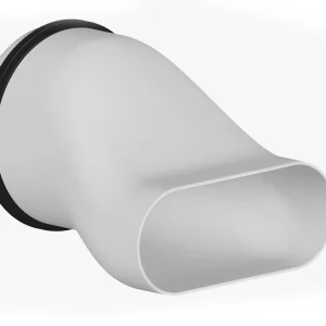 Adaptor, FRANKISCHE, profi-air Ovalkanal, 1 x 163 x 68-DN 125