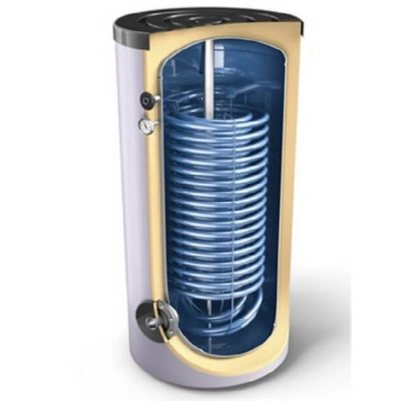 Boiler indirect cu o serpentina marita Tesy EV 2x19 S 300 65 HP 300 litri