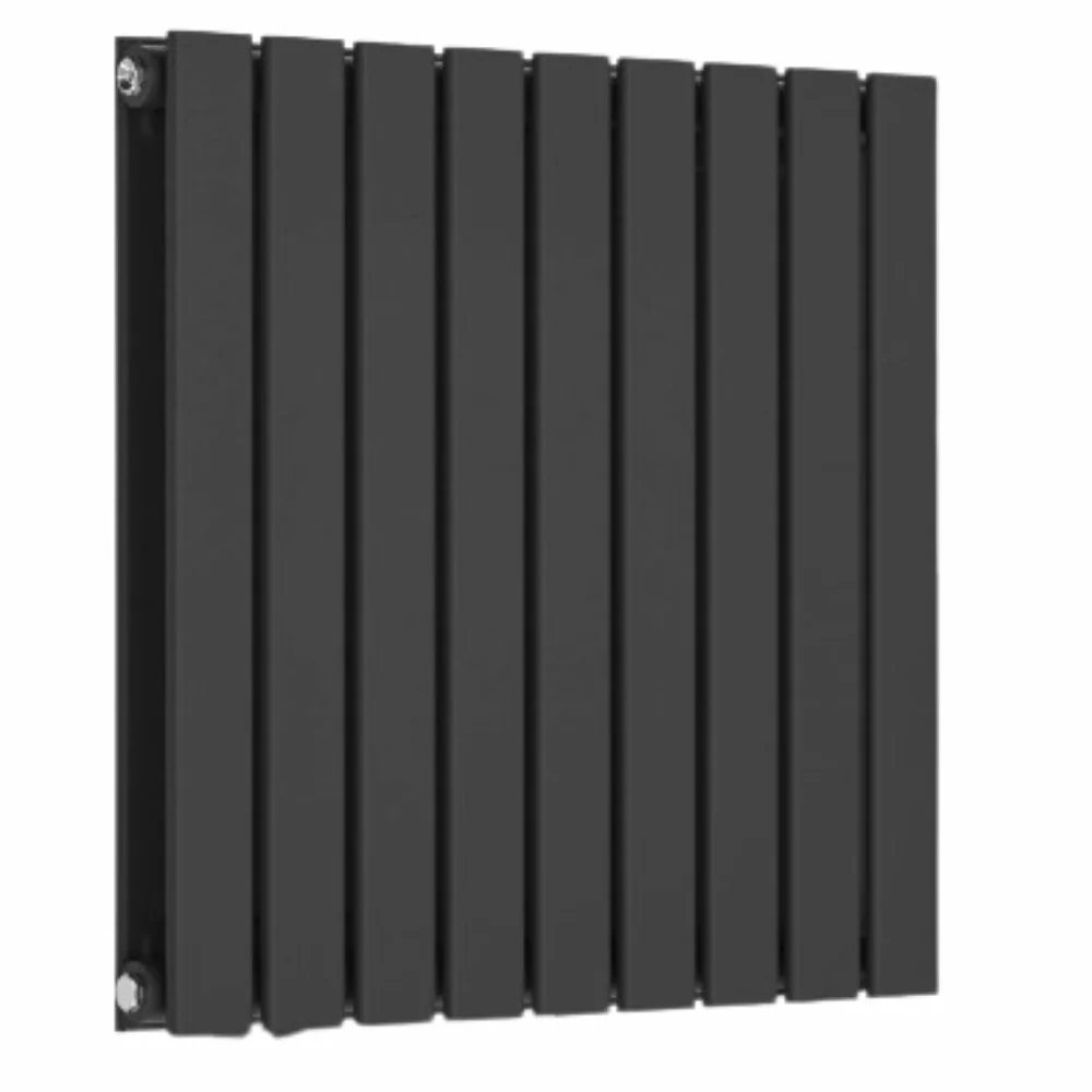 Calorifer orizontal plat, racord centeal G de 1/2 toli, dublu strat, 600 x 614 mm, 819 W, antracit