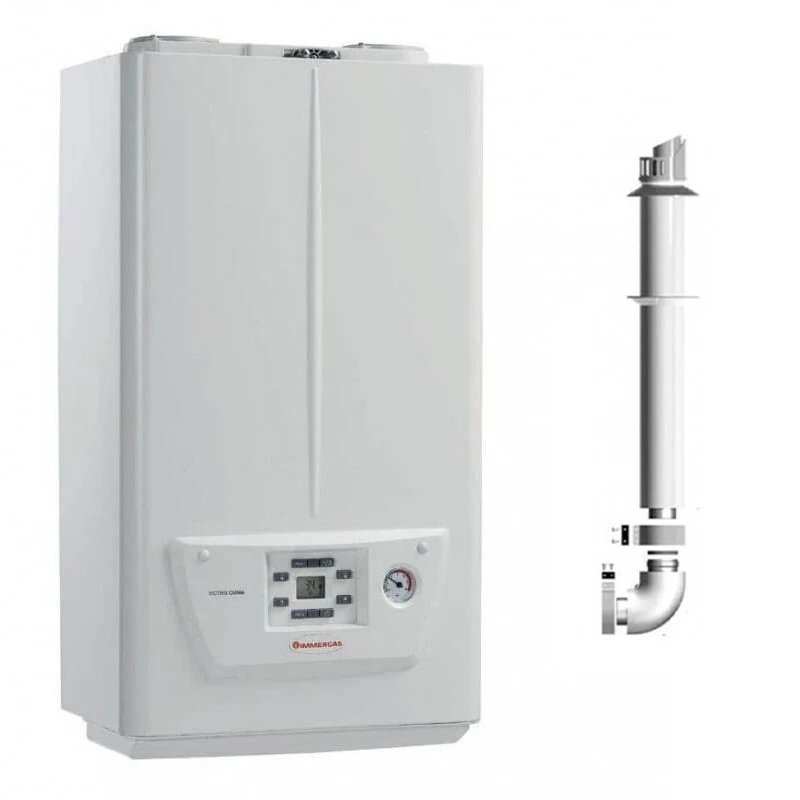 Centrala murala condensatie IMMERGAS VICTRIX OMNIA 25, incalzire si ACM- kit de evacuare inclus