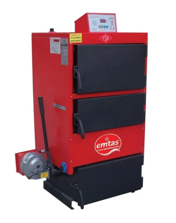 Centrala termica pe combustibil solid 93kW Emtas EK3G-80, cu 3 drumuri de fum