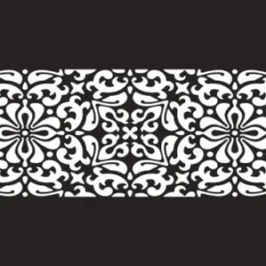 Grila, FRANKISCHE, profi-air Starline design FLORA, 350 x 130 mm, antracite