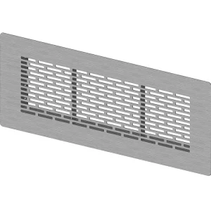 Grila FRANKISCHE, profi-air tunnel, pentru Priza de Aer (Plenum), 132 x 52 mm, la 90°, oțel inox periat