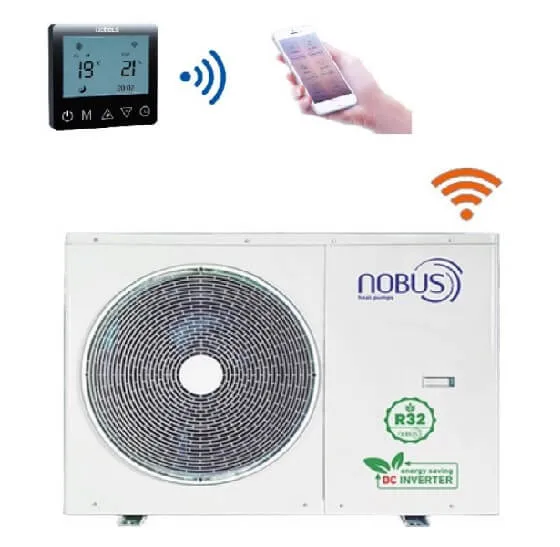 Pompa de caldura aer-apa Nobus NB-100W/EN8BP, monobloc, 10 kW, monofazata, clasa +++