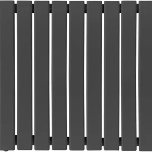 Radiator de design din otel, orizontal, plat, dublu strat, 600 x 886 mm, 1183 W, racord central de 1/2 toli, pentru living...