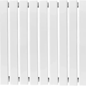 Radiator de design orizontal, dublu strat, 600 x 1022 x 69 mm, racord central de 1/2 toli, alb, tip panou