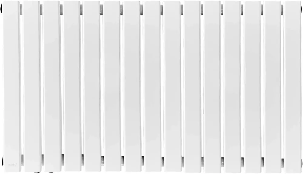 Radiator de design orizontal, dublu strat, 600 x 1022 x 69 mm, racord central de 1/2 toli, alb, tip panou