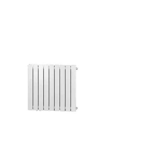 Radiator orizontal, racord central, un singur strat, 600 x 614 x 52 mm, alb