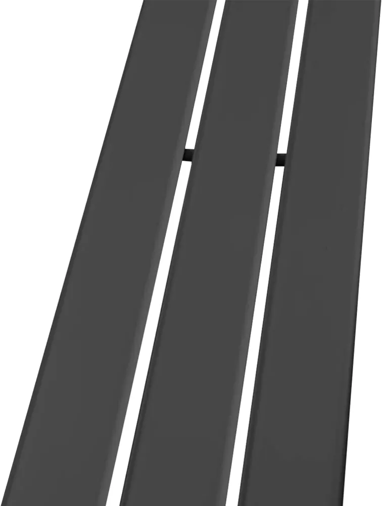 Radiator vertical de design, plat, cu un singur strat, 1800 x 300 mm, 592 W, racord central, din otel, pentru living/baie,...