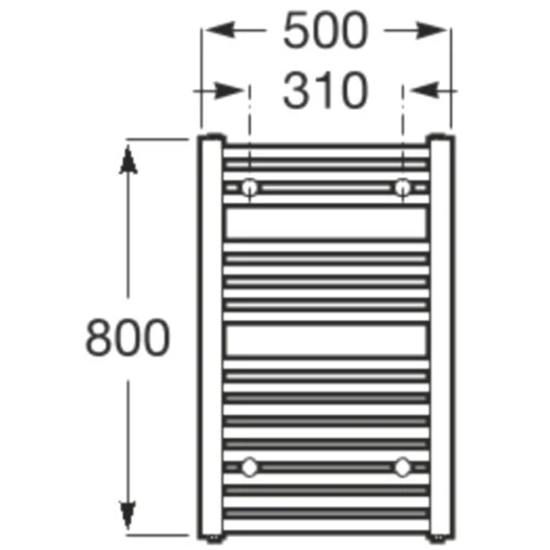 Roca Victoria Calorifer (radiator) portprosop 50xH80 cm, alb