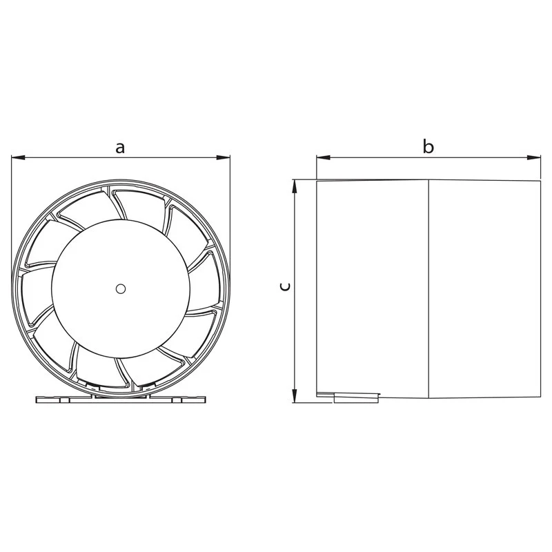 Ventilator axial pentru conducte: HACO-S AV Jet 100