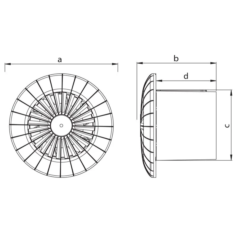 Ventilator axial pentru tavan: HACO-TB AV Plus 120