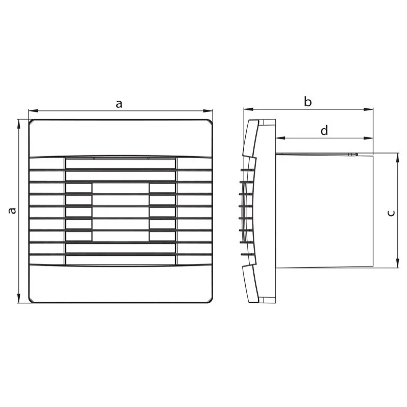 Ventilator de perete axial gravitational: HACO-H AV Pro 150