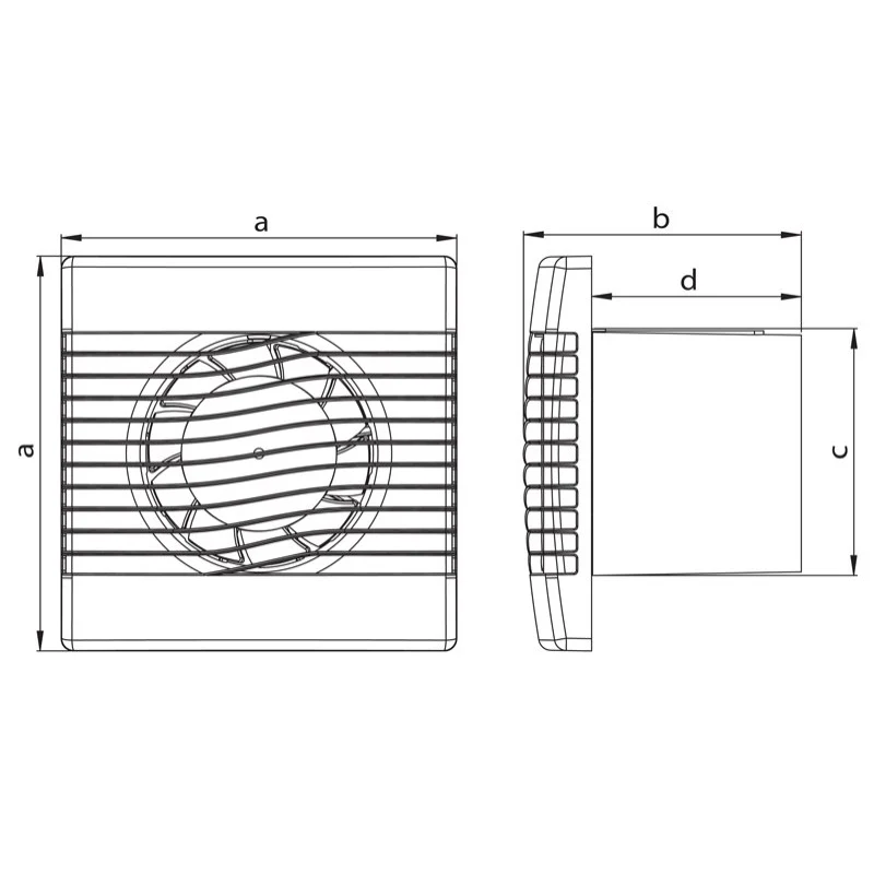 Ventilator de perete axial: HACO-S AV Basic 150